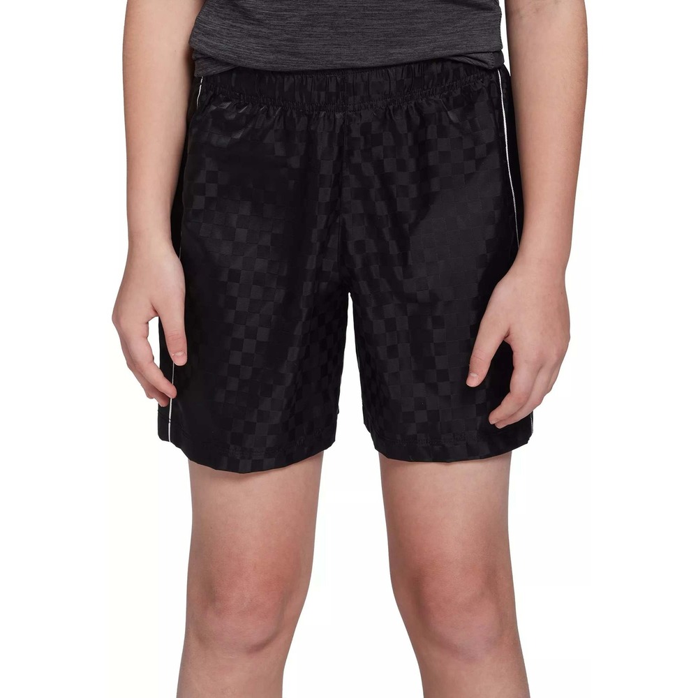 DSG Black Athletic Shorts Side Piping Soccer Gym Sporty Youth Boy M /#26478
